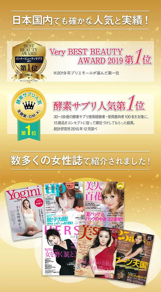 日本国内でも確かな人気と実績！